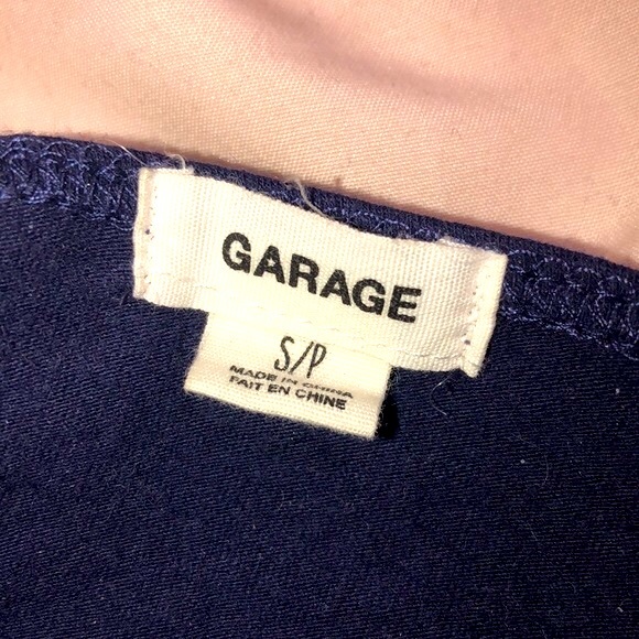 Navy Blue Crop with Zipper, Size: S - Picture 5 of 5